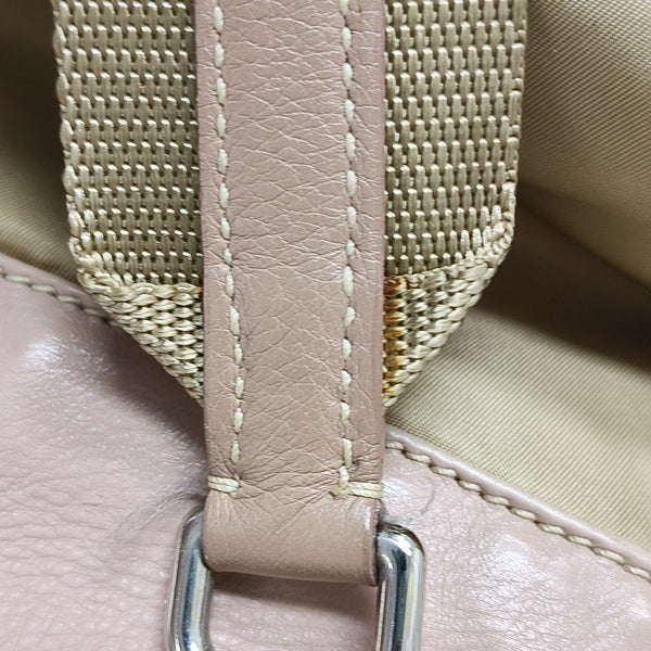 Nylon Shoulder Bag Beige