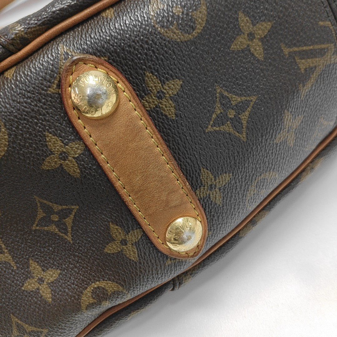 GALLIERA Monogram Coated Canvas Brown
