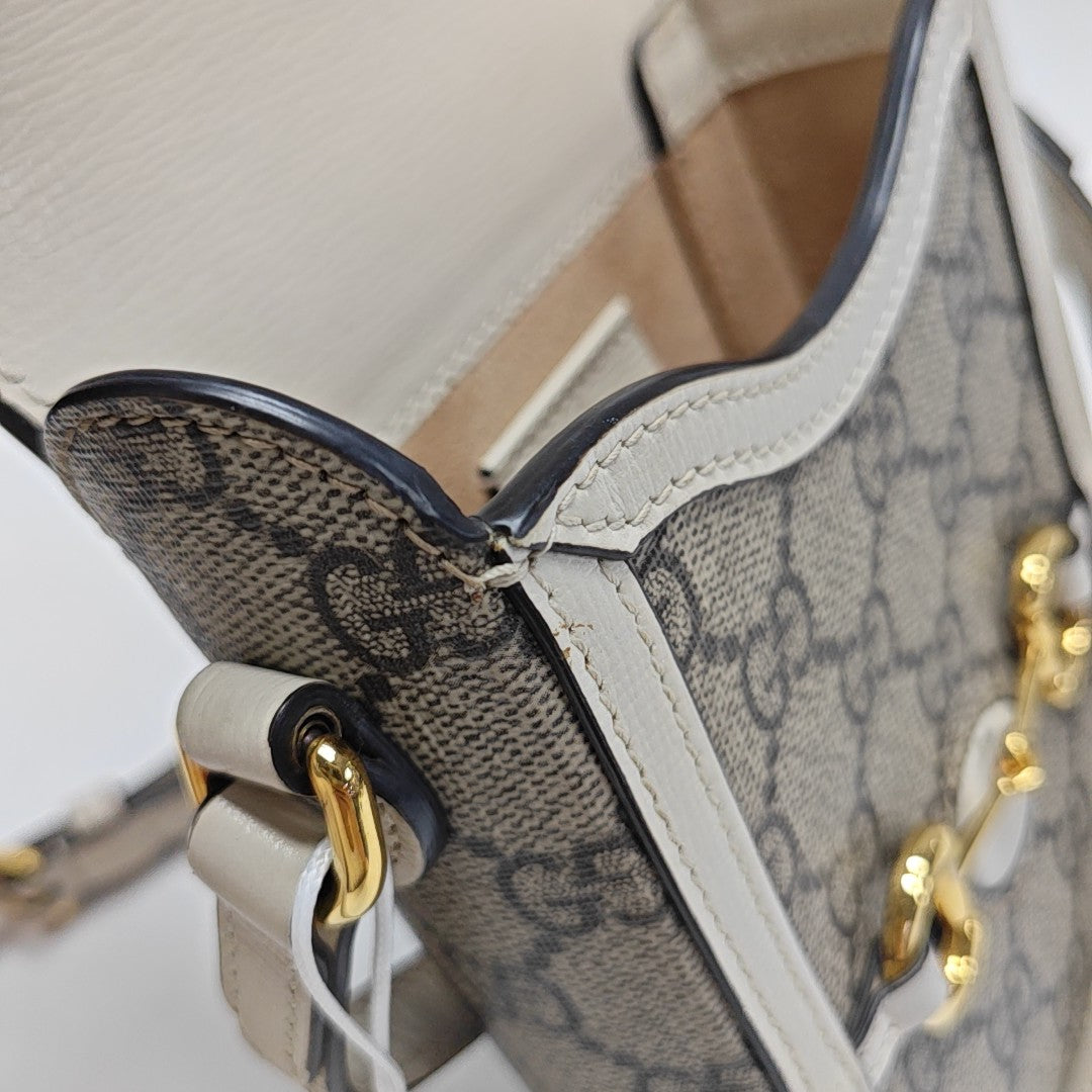 Horsebit 1955 Mini Coated Canvas Beige