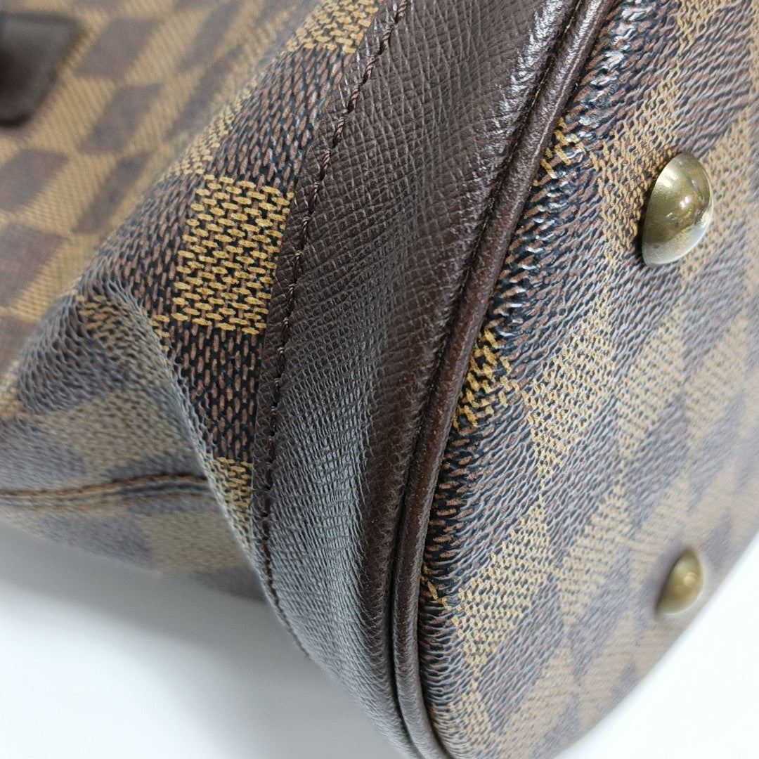 BUCKET PM Damier Ebene Coated Canvas Brown