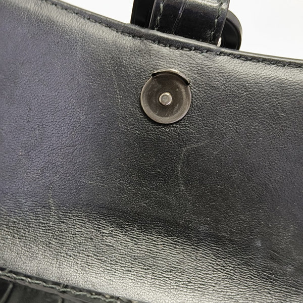 Hourglass Small Calfskin Black