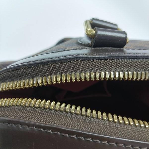 TREVI Damier Ebene Coated Canvas Brown