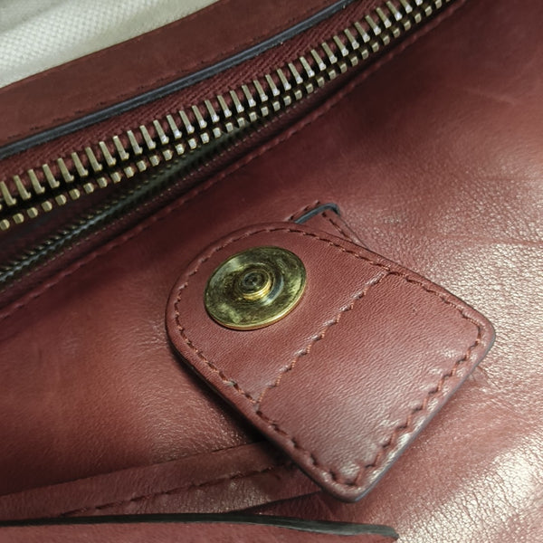 Calfskin Tote Bag Red