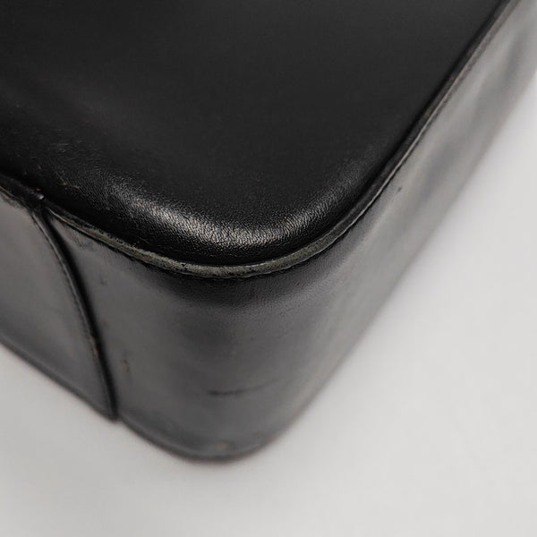 Calfskin Top Handle Bag Black