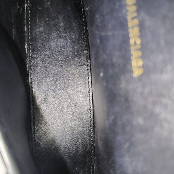 Hourglass Wallet On Chain Mini Calfskin Black