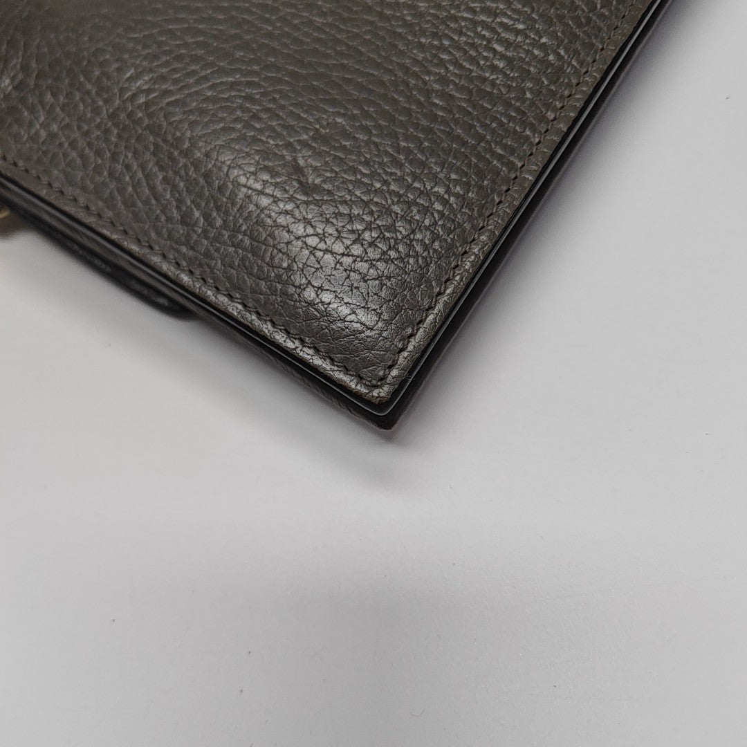 Interlocking G Small Calfskin Gray