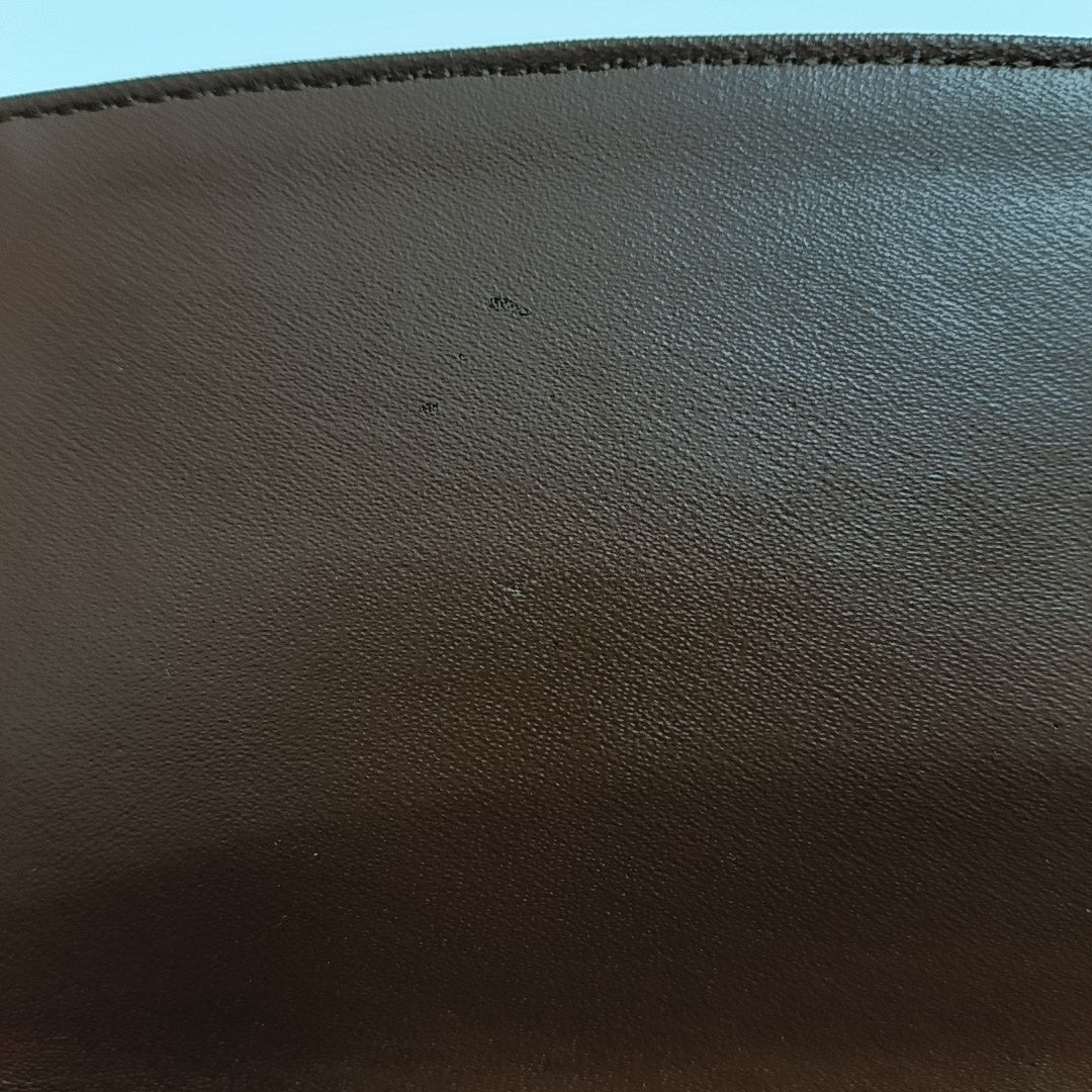 Calfskin Top Handle Bag Brown