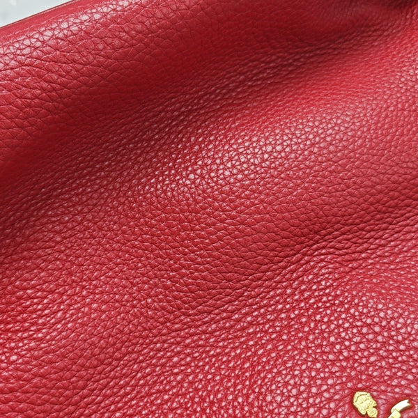 Calfskin Shoulder Bag Red