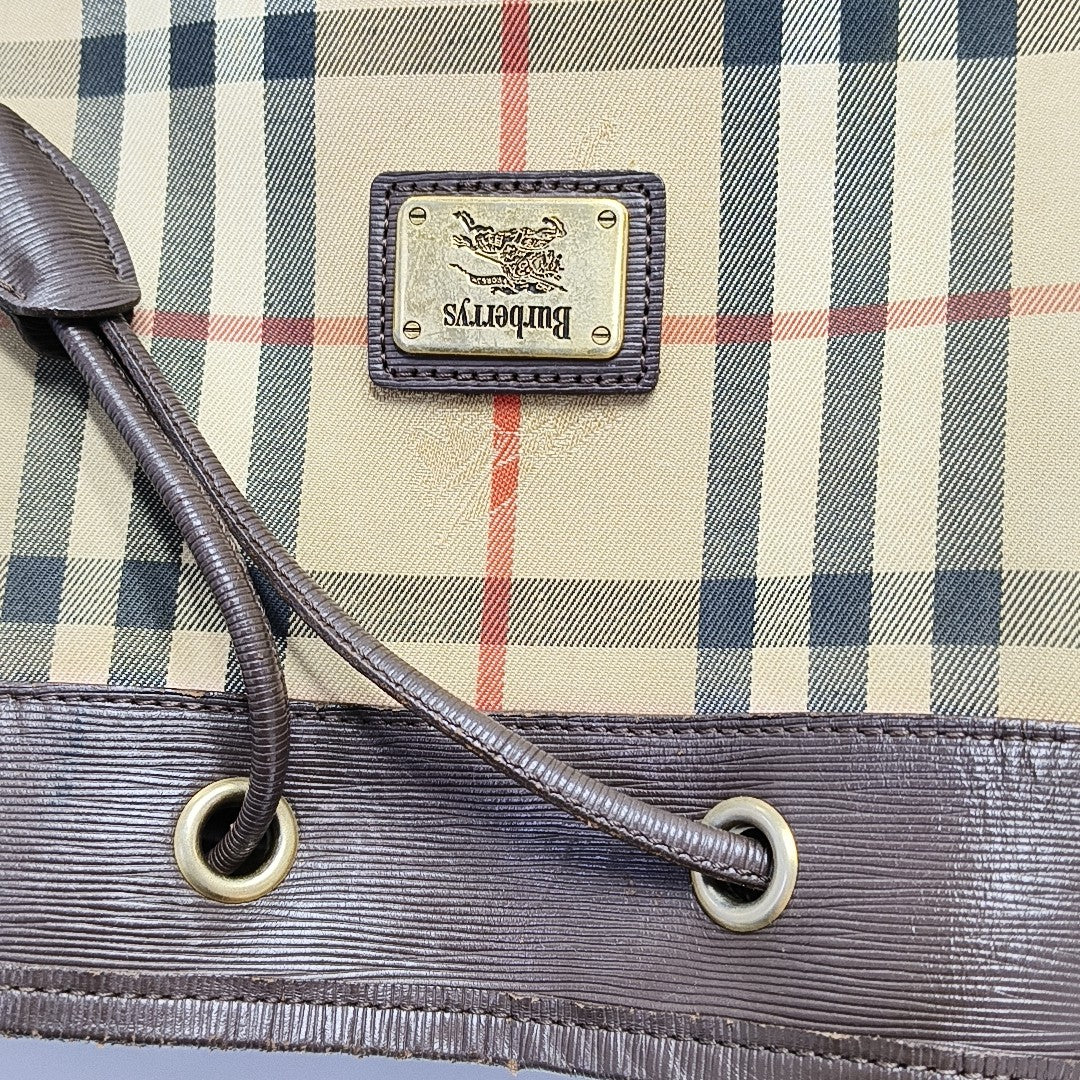 Canvas Bucket Bag Beige