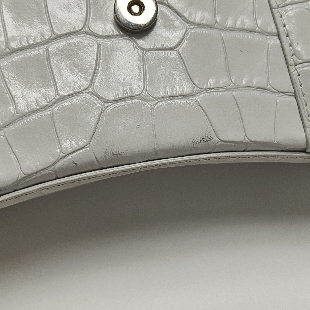 Hourglass Small Calfskin White