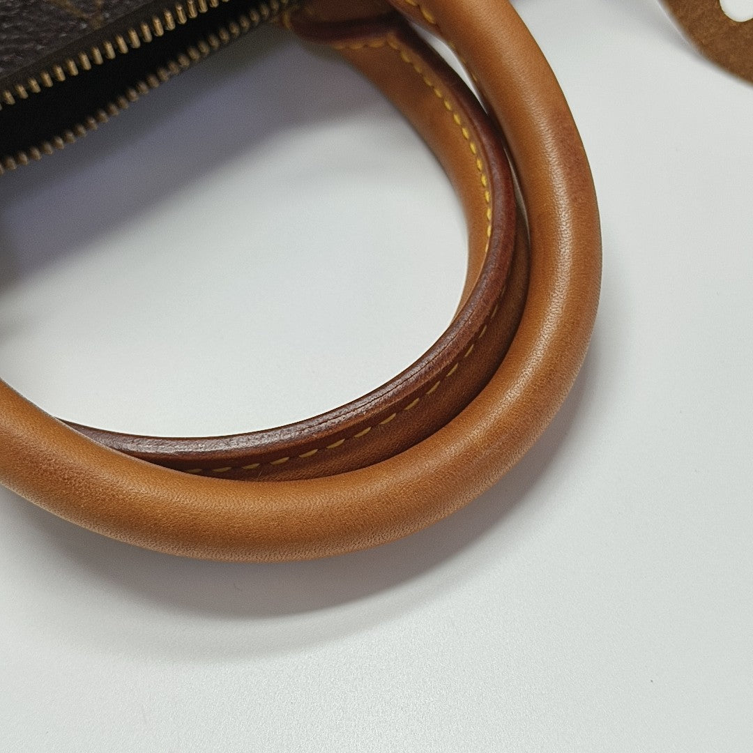 SPEEDY 25 Monogram Coated Canvas Brown