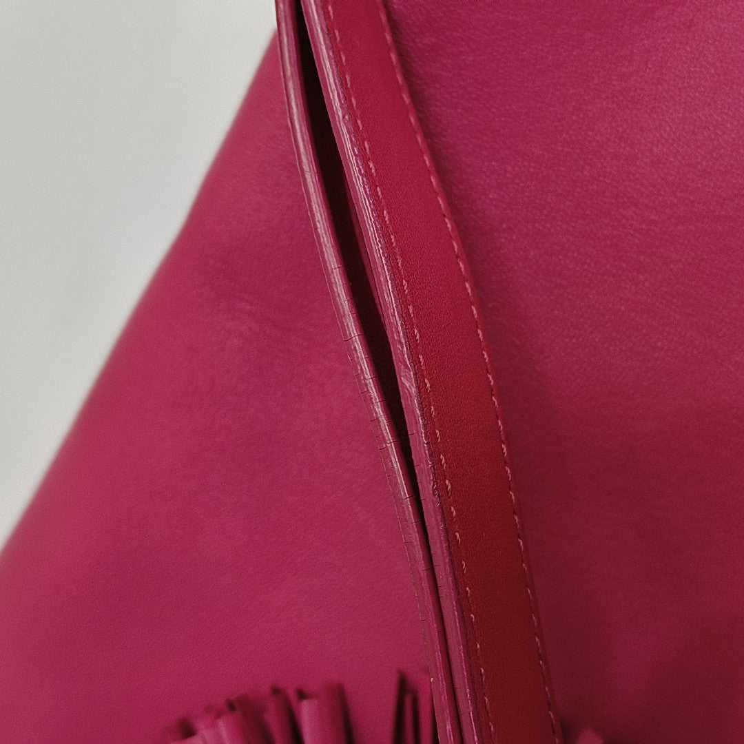 Calfskin Shoulder Bag Red