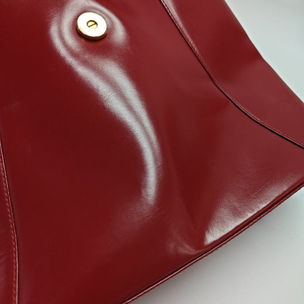 Calfskin Top Handle Bag Red