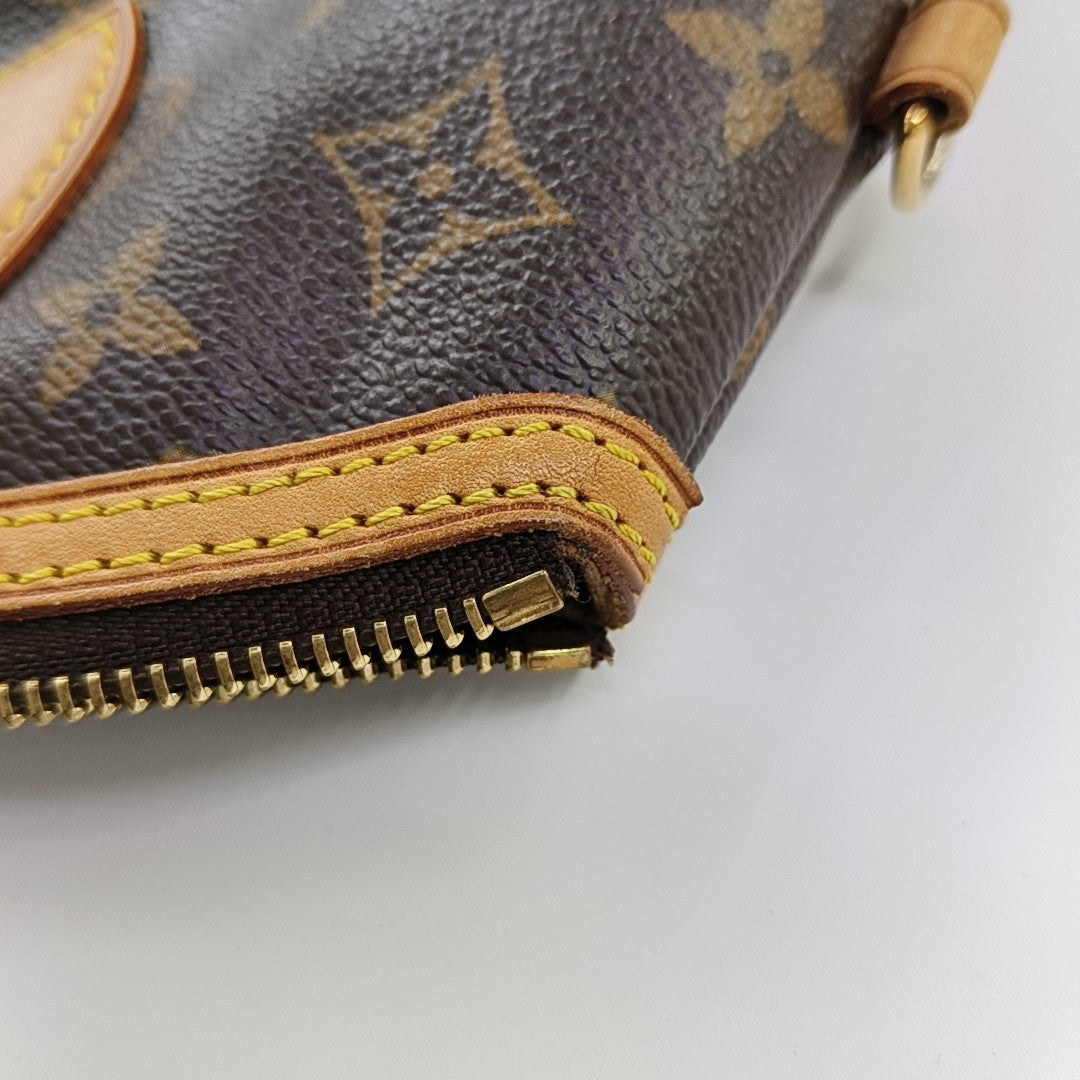 LOCKIT PM Monogram Coated Canvas Brown