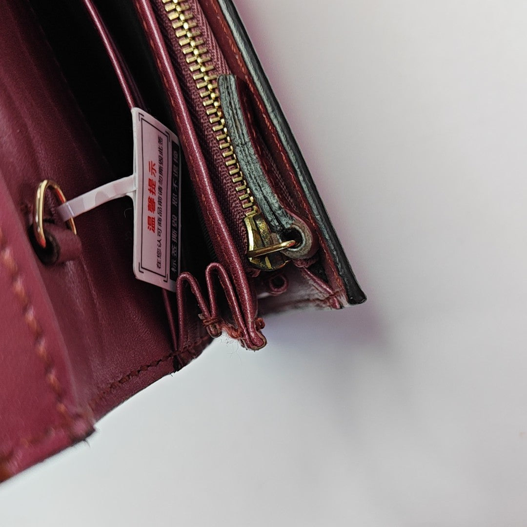 Monogram Patent Leather Wallet Pink