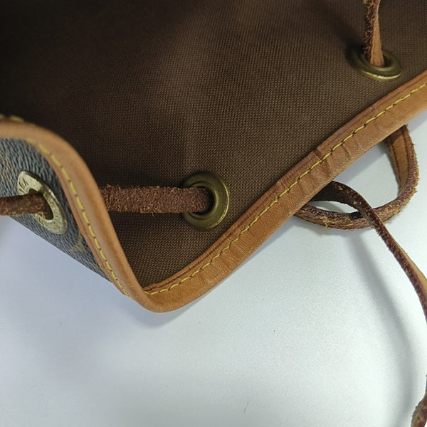 NOÉ MM Monogram Coated Canvas Brown