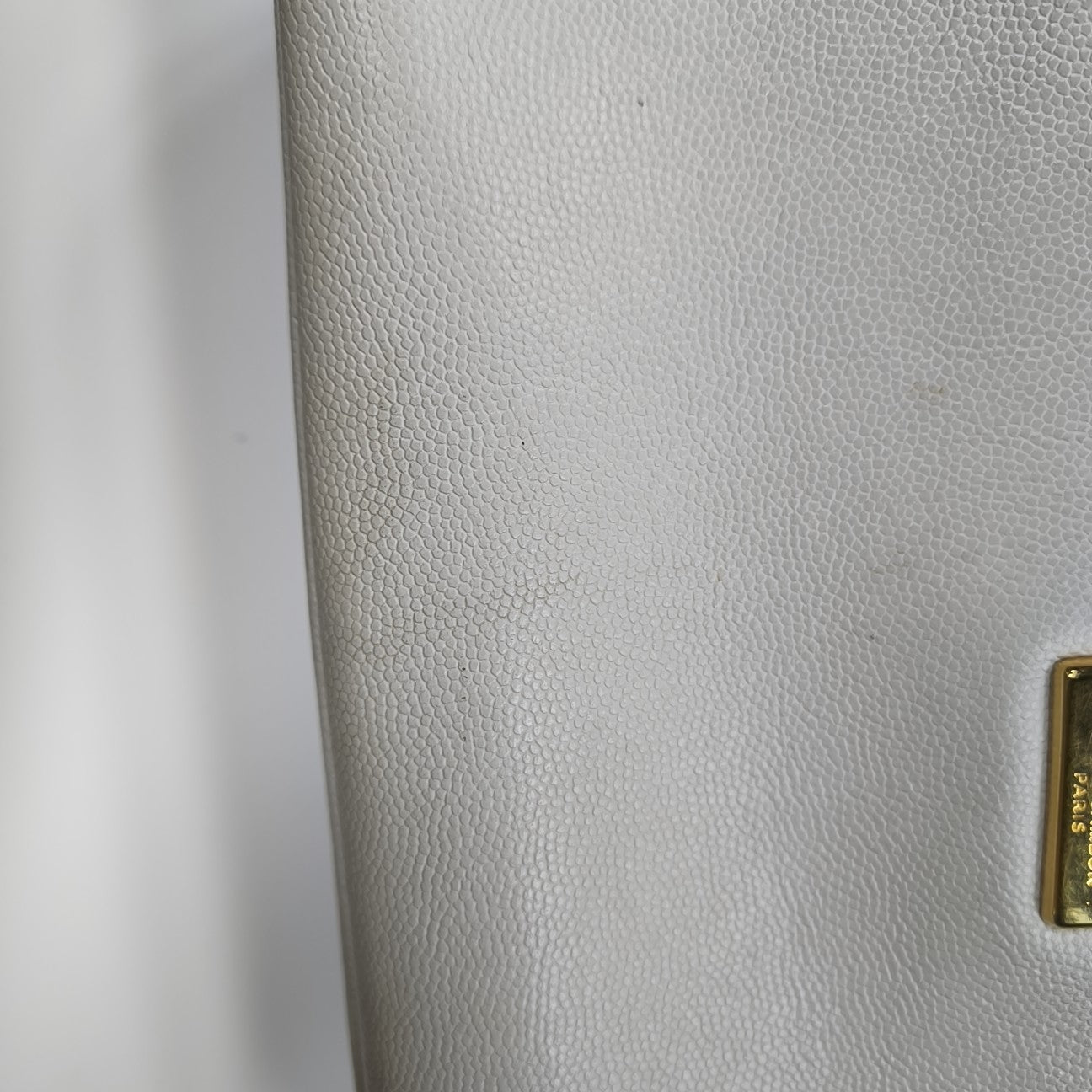 Calfskin Shoulder Bag White