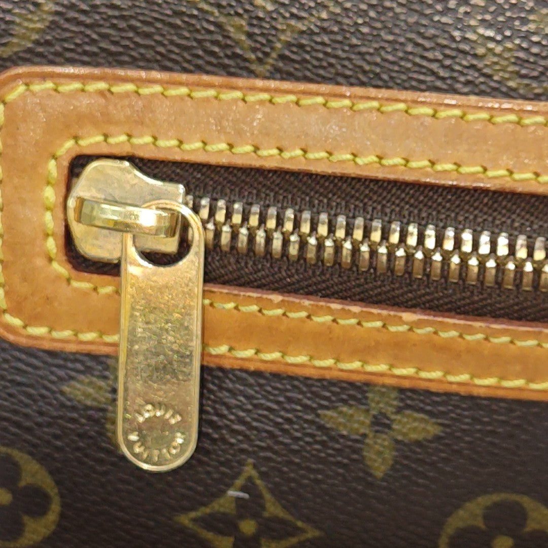 HUDSON MM Monogram Coated Canvas Brown