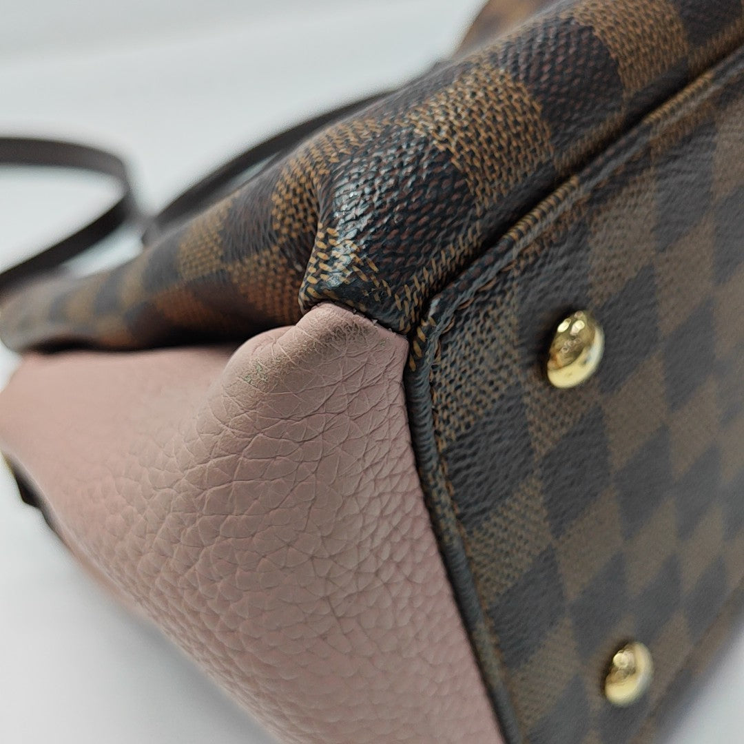 NORMANDY Damier Ebene Coated Canvas Brown