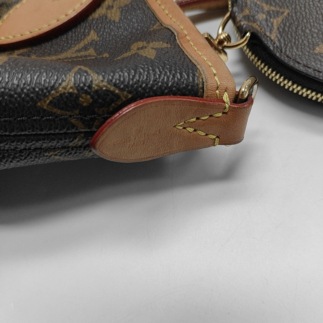 NEVERFULL BB Monogram Coated Canvas Brown