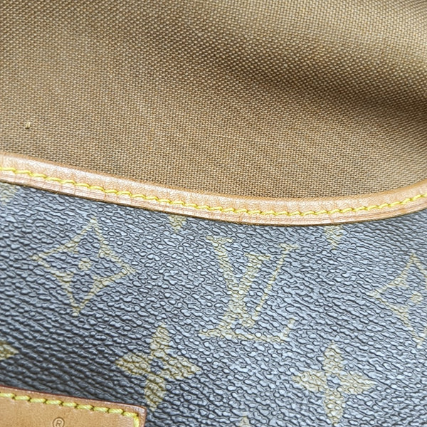 SAUMUR 30 Monogram Coated Canvas Brown