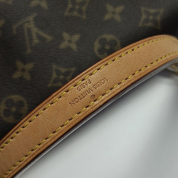 CLUNY MM Monogram Coated Canvas Brown