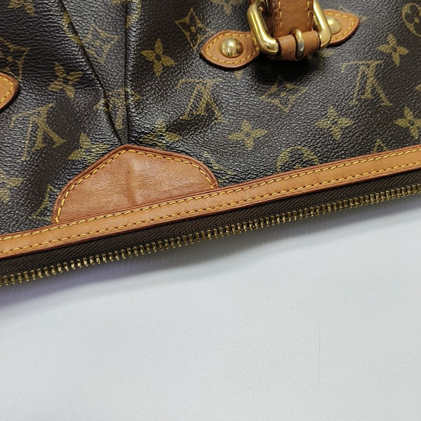 PALERMO GM Monogram Coated Canvas Brown