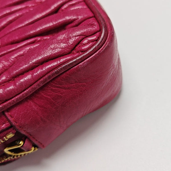 Quilted Lambskin Shoulder Bag Red