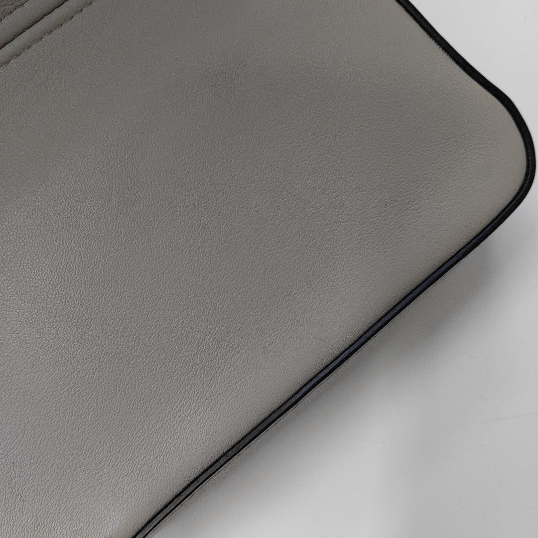 Calfskin Shoulder Bag Gray