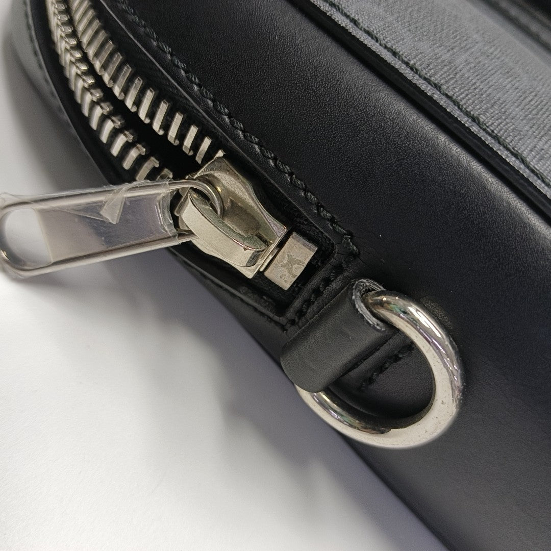 Monogram Coated Canvas Top Handle Bag Black