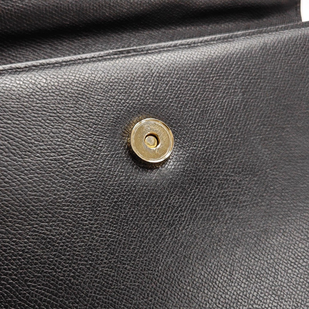 Calfskin Shoulder Bag Black