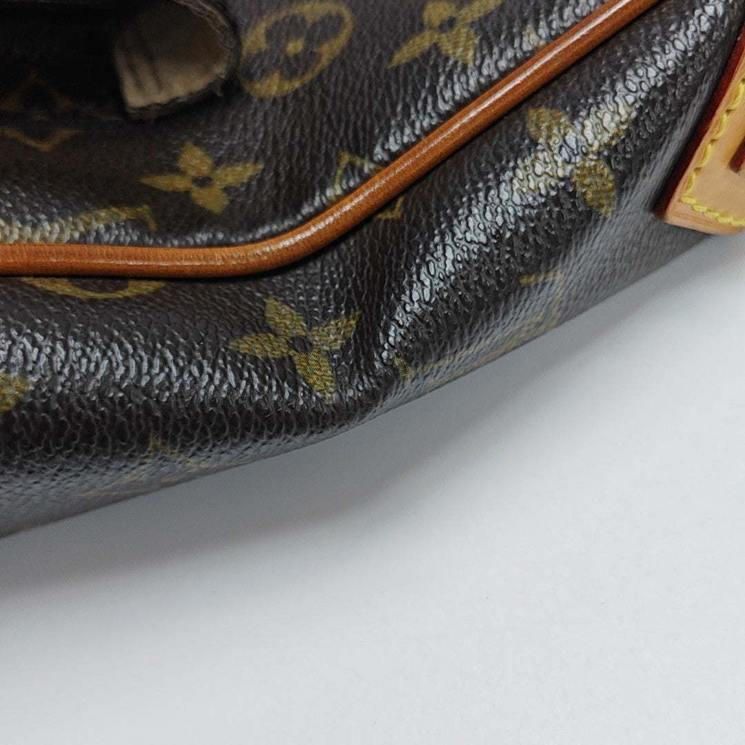 HUDSON MM Monogram Coated Canvas Brown