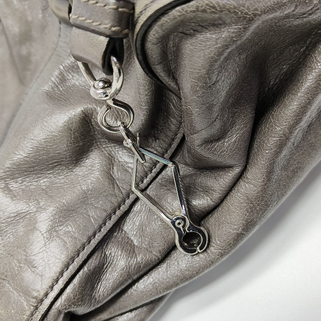 Shoulder Strap Calfskin Gray