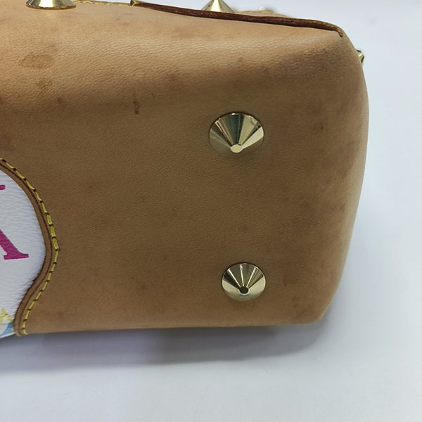 JUDY MM Monogram Coated Canvas White