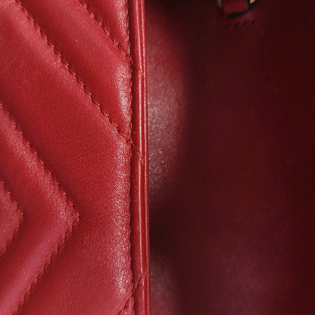 GG Marmont Mini Quilted Calfskin Red