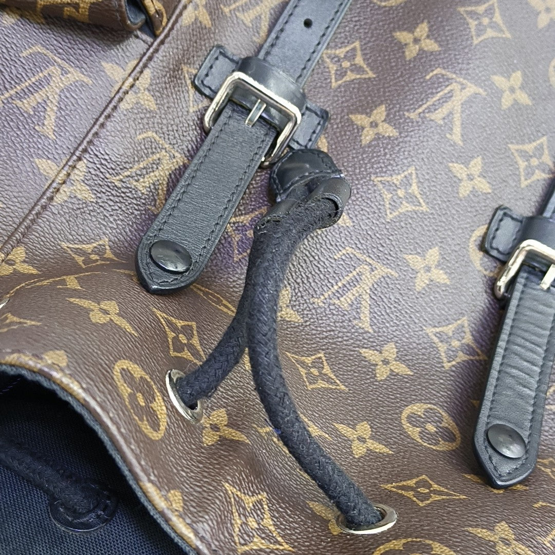 CHRISTOPHER MM Monogram Coated Canvas Brown