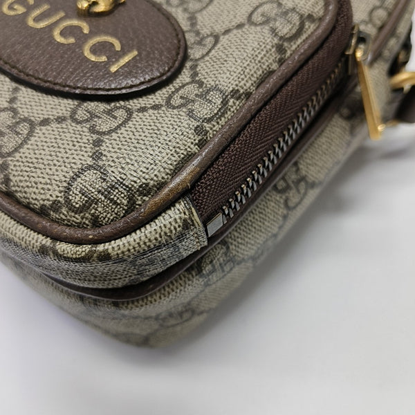 Neo Vintage Mini Monogram Coated Canvas Brown
