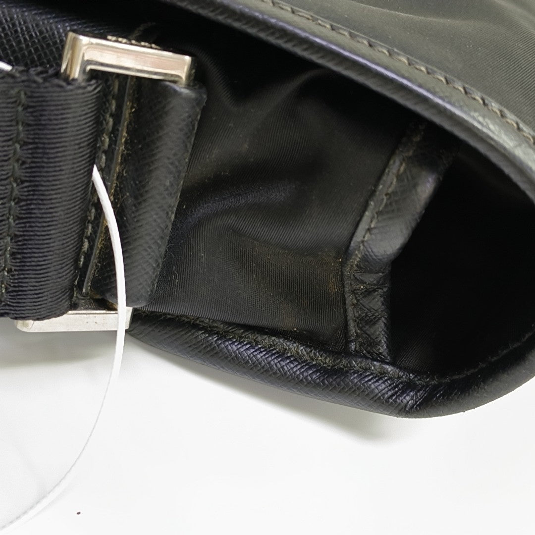 Nylon Shoulder Bag Black