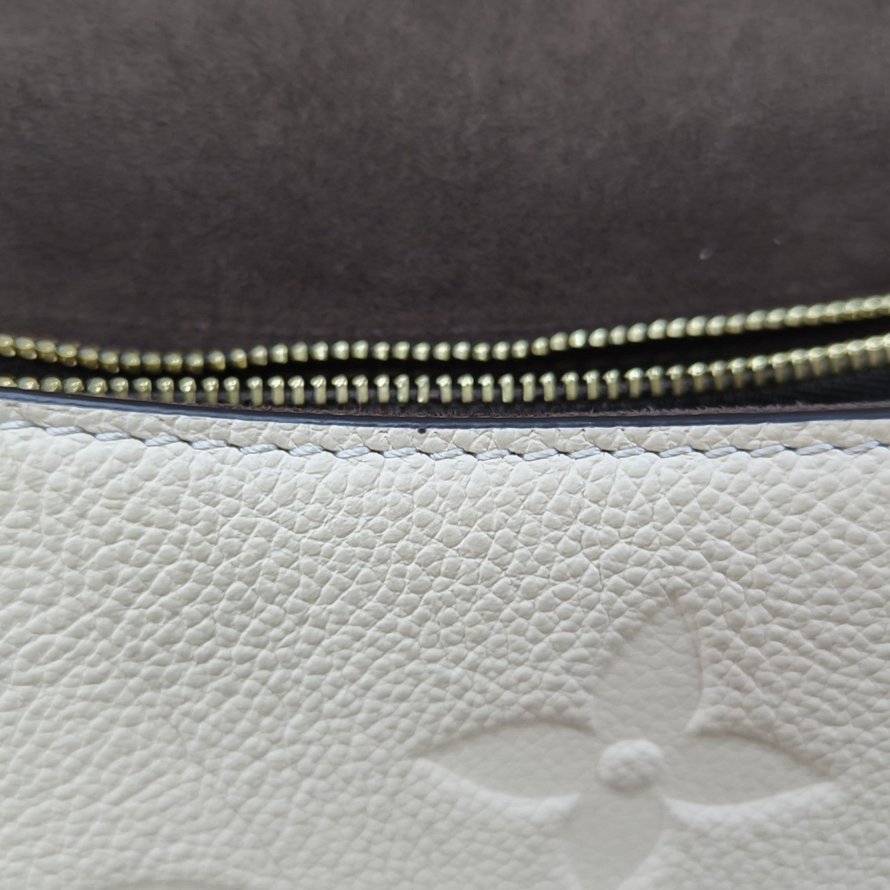 DIANE Monogram Calfskin Beige