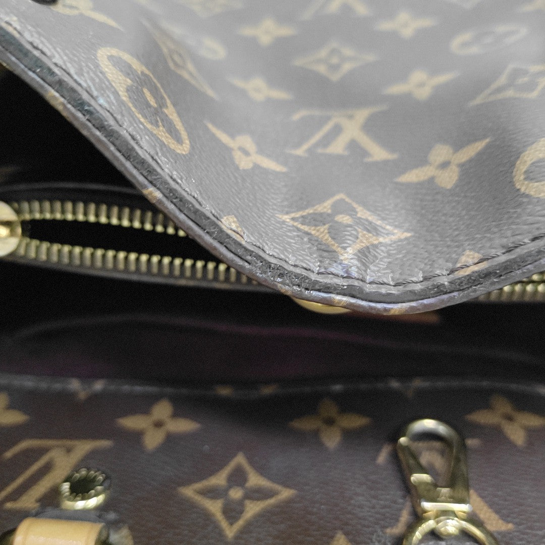 MONTAIGNE Monogram Coated Canvas Brown