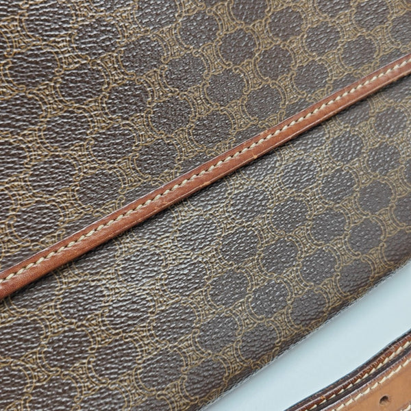 MACADAM CLUTCHES Coated Canvas Brown