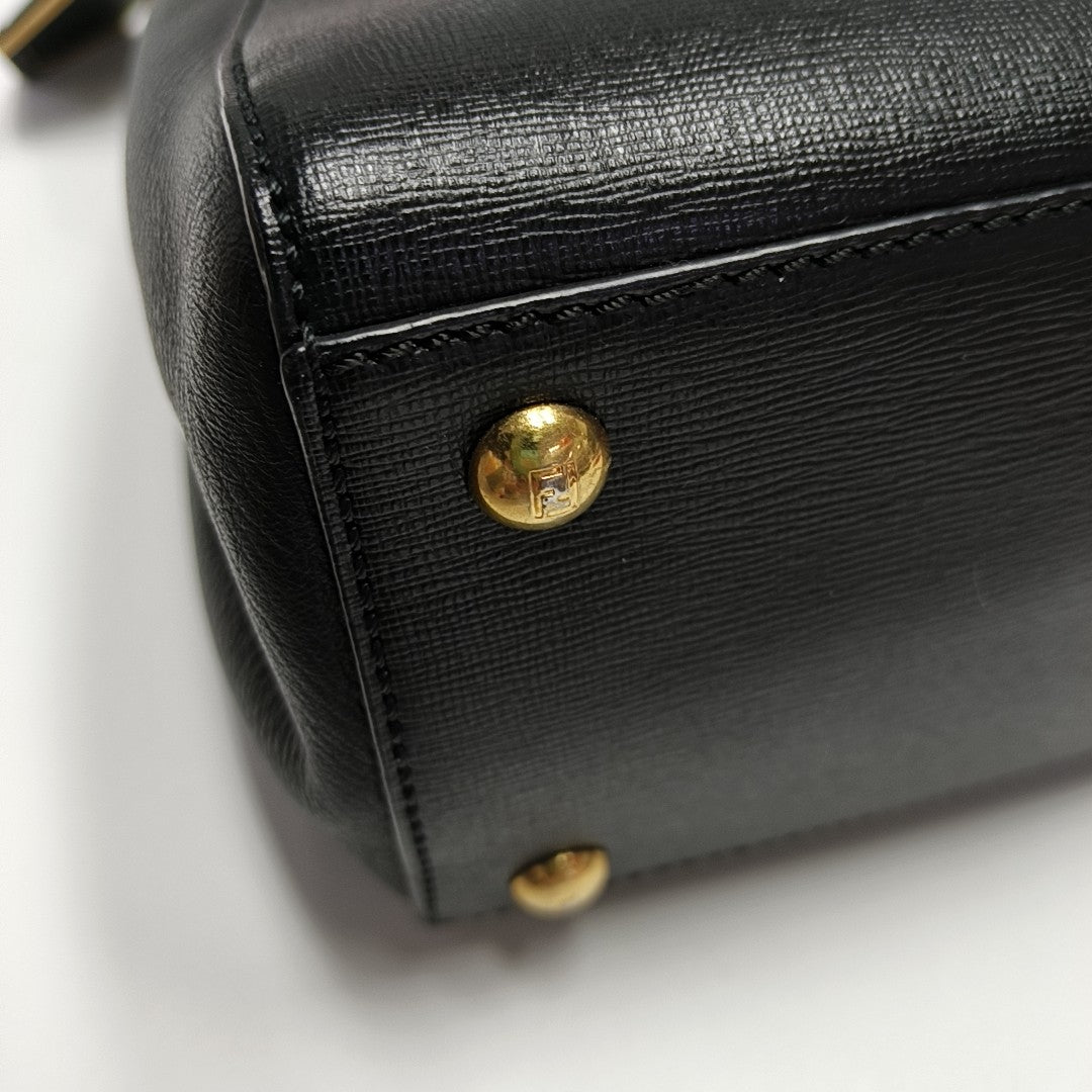 2 Jours Small Calfskin Black