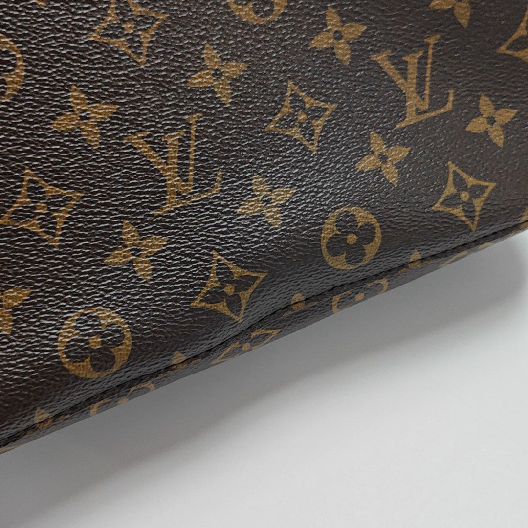 NÉONOÉ MM Monogram Coated Canvas Brown