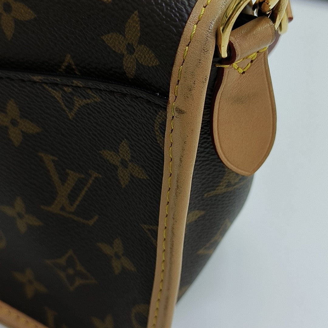 DIANE Monogram Coated Canvas Brown