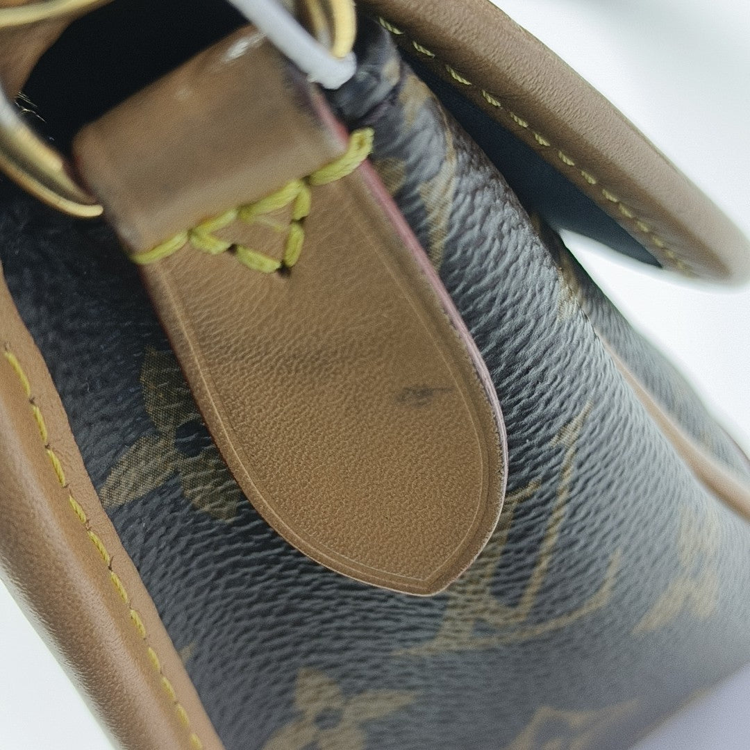 DIANE Monogram Coated Canvas Brown