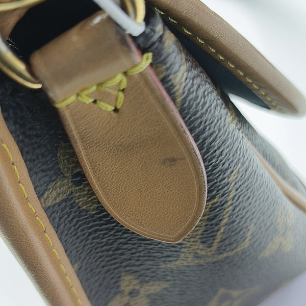 DIANE Monogram Coated Canvas Brown