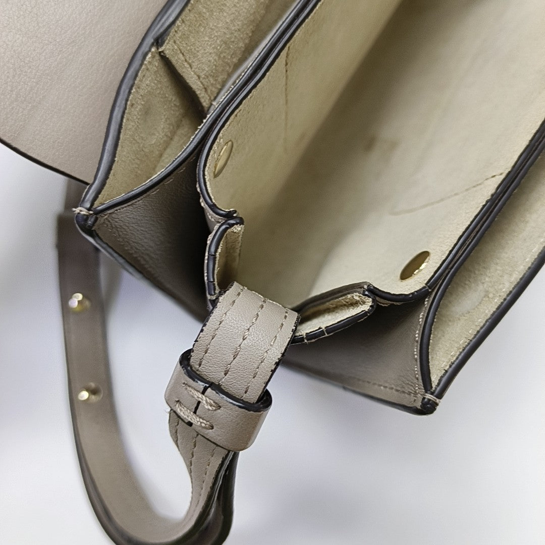 Faye Small Calfskin Gray