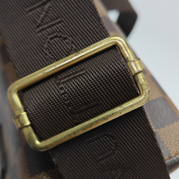 BROADWAY Damier Ebene Coated Canvas Brown