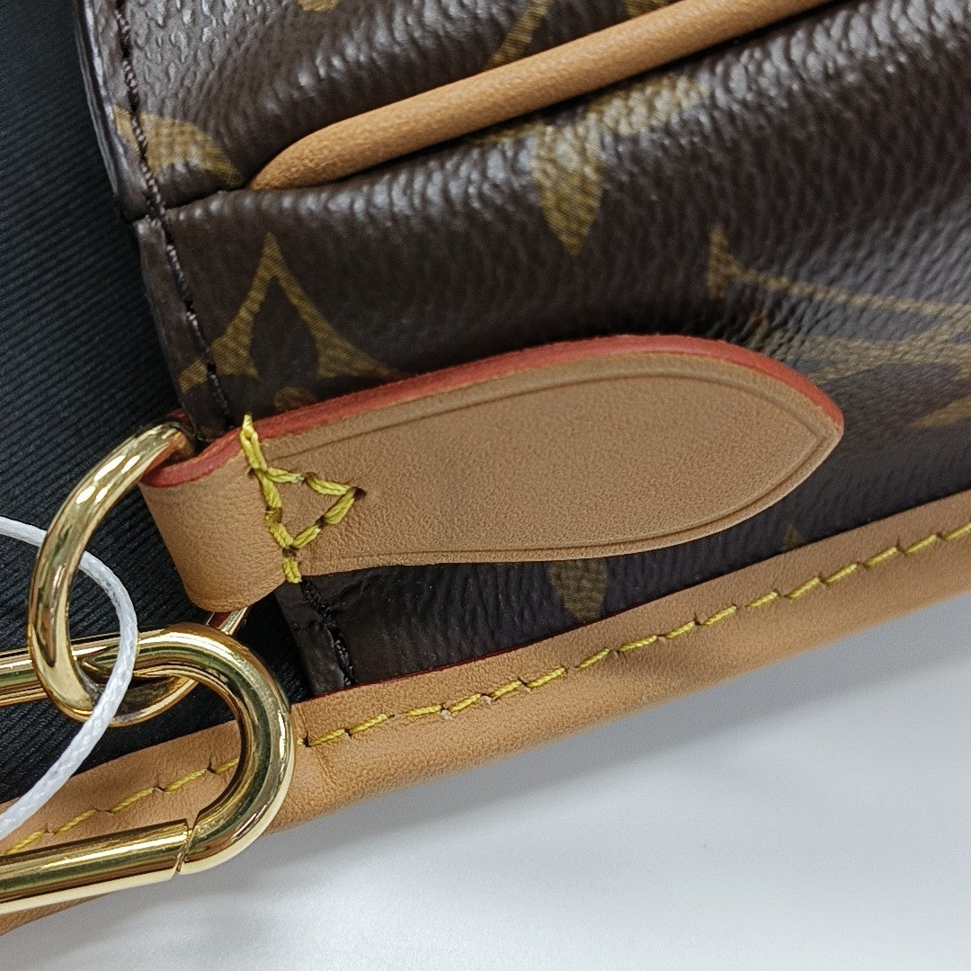 DIANE Monogram Coated Canvas Brown