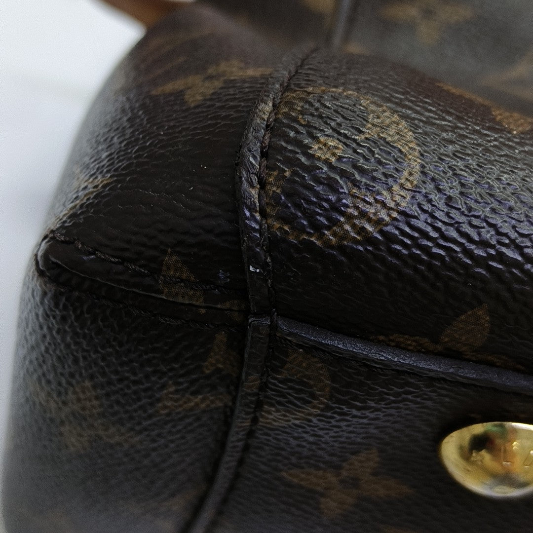 MONTAIGNE BB Monogram Coated Canvas Brown